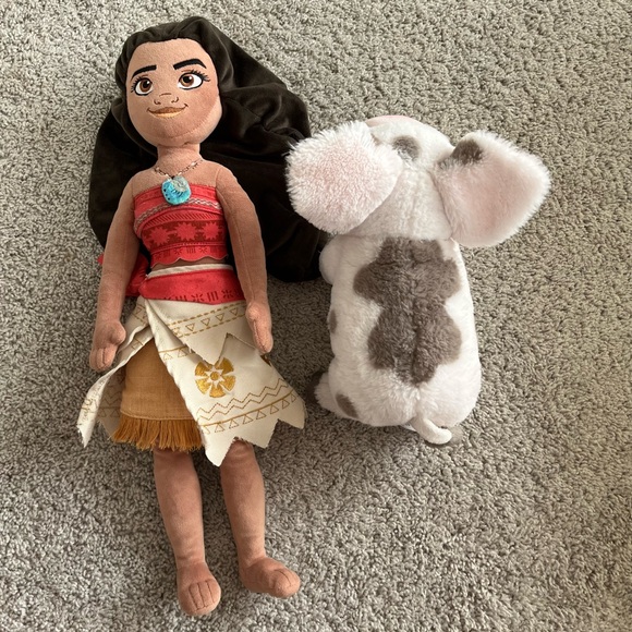 Disney Store Princess Moana 21” Doll & Pua Pig Plush - Picture 2 of 10